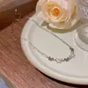 Joyería Transfronteriza Europea y Americana Moda y Exquisito Colgante Nicho Cadena Clavicular No Descolorante Oro de 18K Acero Titanio Accesorios de Collar para Mujer