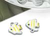 1 Acero Inoxidable Electroplateado al Vacío Esmalte de Doble Cara Colorido Gota de Aceite Pez Tropical Colgante Colgante Accesorios para Joyería DIY
