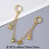 Pingente Zakiram Antigo com Ouro Incrustado e Diamante Corrente Brincos de Franja Colar Pulseira Contas Soltas para DIY Acessórios Pingente
