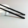 Shanghai Huoyan Fabricante Personalizado Al Por Mayor Mango de Madera Negro Herramienta de Belleza Pincel Individual para Ojos Corrector