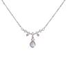 Colar Feminino Pedra da Lua Gotas d'Água Zircônia Nicho Design Requintado Corrente de Clavícula Verão High-end Luxo Leve Corrente de Colar Elegante