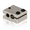 Bloque Calefactor de Extrusión E3D Volcano Pt100 para Impresora 3D Bloque Calefactor de Aluminio/Latón/Cobre Chapado CNC Resistente a Altas Temperaturas