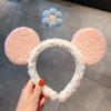 Diadema Coreana Diadema Lindo Peluche Dibujo Animado Animal Cangrejo Langosta Lavar Cara Tarjeta de Presión para el Cabello Lavar Cara