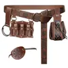Cinturón de Cuero Medieval Vikingo Retro YSFYSF para Amazon, Accesorio de Disfraz Renacentista de Halloween