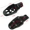 Peças Modificadas para Motocicleta Pedaleiras de Liga de Alumínio CNC Pedais Metálicos Antiderrapantes Pedaleiras Traseiras Universais Resistentes ao Desgaste