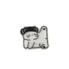 Gato Lindo Dibujo Lineal Acrílico Pasador Pequeño Broche Imán para Refrigerador Parche Accesorios DIY Joyería Infantil
