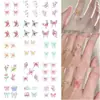 Tatuagem Adesivo para Dedo Borboleta Colorida Sino Transferência de Água Desenho Animado Estiloso Concerto Exportação Transfronteiriça Estéreo 3D