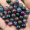 Ágata Flor de Hielo Escama de Dragón Cuentas Redondas Cuentas Sueltas de Jade Cuentas de Ágata Morado Verde Accesorios para Pulseras Collares Diy Cuentas Hechas a Mano