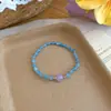 Conjunto de Pulseira, Colar e Brincos de Flor Coração Doce Esmaltado Estilo Coreano Moda Design de Nicho Versátil Acessórios para Mulheres