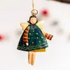 Retro Americano Velho Natal Anjo de Ferro Velho Homem Pequeno Pingente Acessórios Decorativos Carteira Celular Pingente Chaveiro