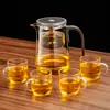 Bule de Chá Elegante Caneca Modelo Novo 2025 Separação Chá-Água Revestimento Interno Totalmente de Vidro Filtro de Um Clique Infusor de Chá Magnético Caneca para Uso Doméstico