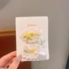 Pinzas para el Cabello de Dibujos Animados con Tela de Encaje Estilo Coreano y Japonés para Niñas, Pinzas para el Cabello de Bebé que No Dañan el Cabello, Lindas Pinzas BB para Cabello Suelto, Pasadores Laterales