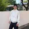 Jaqueta de Voo Desconstruída Estilo Americano Branca para Homens, Corta-vento com Gola Alta para Uso Externo de Outono, Jaqueta Funcional de Marca Tendência para Trabalho