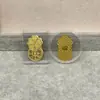 Shenzhen Shuibei Mismo Estilo Oro Puro 999 Tesoro de la Fortuna Aleación Gato de la Suerte Adhesivo Dorado para Teléfono Móvil para Atraer Riqueza Tienda de Oro
