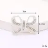Nuevos accesorios de arcoíris con incrustaciones de diamantes para manualidades, accesorios de amor, carcasa de teléfono de aleación de zinc, pegatinas de belleza para la parte trasera