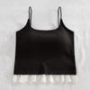 Nuevo Estilo Otoñal Ropa Interior Térmica Gruesa Cepillada con Encaje para Mujer Chaleco de Tirantes Todo en Uno con Almohadilla en el Pecho para Usar como Prenda Exterior en Invierno