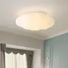 Luminária de teto estilo creme para quarto, luminária de teto criativa, luminária de teto simples estilo moderno para quarto, proteção ocular de espectro total para sala de estar