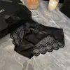 Encanto delicado~Bragas de satén con encaje sexy estilo francés para mujer, deseo puro, finas, transpirables, de malla, calzones para mujer