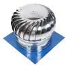 Ventilador de Techo de Bola de Viento No Motorizado de Acero Inoxidable Tapa de Viento Edificio Industrial Techo de Cerdo Conducto de Humo Bola de Ventilación de Escape