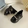 Primavera y Otoño Calcetines Zapatos para Bebé Niña Transpirables Antideslizantes Suela Blanda para Bebé Zapatos para Caminar Zapatos Individuales para Niña Zapatos de Cuero de Princesa Británica