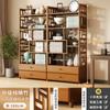 Estante Bogu Madera Maciza Estante Almacenamiento Juego de Té Baoge Estilo Nuevo Chino Estante para Múltiples Tés Estante Exhibidor Estante para Adornos Borde de Mesa de Té Gabinete para Té