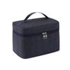 Bolsa de Cosméticos Estéreo Portátil de Grande Capacidade com LOGO Impressível, Cor Sólida, Bolsa de Armazenamento Simples e Casual para Maquiagem de Beleza Preguiçosa