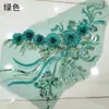 Bordado de Lantejoulas Tridimensional com Hot Fix para Decoração de Roupas DIY Acessórios Renda de Malha 3D Aplique de Flores