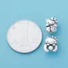 Plata Pura S999 Lindo Gato Gatito Hello Kitty con Lazo Separadores Accesorios de Hello Kitty Pulsera de Cuerda con Cuentas DIY Accesorios de Plata