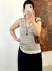 Chaleco de punto con cuello en U para mujer talla grande, colección otoño 2026, capa interior básica y versátil sin mangas para mujeres con curvas