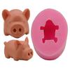 Em estoque atacado 3D tridimensional porco bolo molde DIY silicone açúcar ferramentas de cozimento molde de bolo H2815