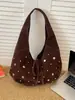 Bolso de Axila Mate con Diseño de Estrella de Nicho para Mujer 2025 Otoño e Invierno Nuevo Estilo Retro Simple Bolso de Hombro