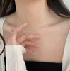 Cadena de Hueso con Cierre de Nudo 925 Collar de Diseño de Nicho Femenino 2023 Nuevo Collar Explosivo Lujo Ligero
