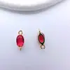 Colgante Chapado en Cobre Dorado de Alta Retención de Color Incrustado con Circonita Pendientes de Bricolaje Hechos a Mano Colgante para Pendientes Collar Pasador Accesorios de Joyería
