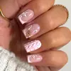 Coleção de nail art de Natal transfronteiriça: Pontas de unha pré-desenhadas, prontas para usar e adesivos para unhas postiças, 24 peças, designs de nail art de Natal removíveis