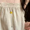 Collar de Flor de Dopamina de Verano Desplegable para Mujer, Cadena para Clavícula con Diseño Ins Estilo Coreano, Accesorio Largo Versátil y Elegante