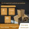 Iluminação direta da lâmpada da fábrica LED expresso tubo de papel quadrado embalagem do tubo de papel com tubo de papel retangular personalizado