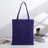 Bolsas Tote de Lona Coloridas em Branco Prontas para Envio, Bolsas de Lona de Ombro Único, Bolsas Tote de Algodão para Compras com Publicidade Personalizada