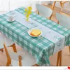 Hermoso y Duradero Mantel Sin Lavado, Cubierta de Mesa Impermeable y a Prueba de Aceite, Mantel Individual Resistente al Calor para Mesa de Café, Mantel Cuadrado, Mantel Rectangular a Cuadros