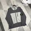 Chaqueta Cortavientos Cruzada de Piedra Fina para Protección Solar de Primavera y Otoño, Chaqueta Casual Holgada Funcional para Exteriores para Hombres y Mujeres