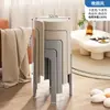 Banqueta Plástica Estilo Creme Doméstica Espessada Alta Banco Moderno Simples Moinho de Vento Empilhável Empilhável Mesa Cadeira