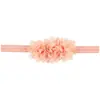 Nueva diadema para bebé europea y americana flor de gasa accesorios para el cabello de bebé al por mayor tres pequeñas de gasa 16 colores opcionales