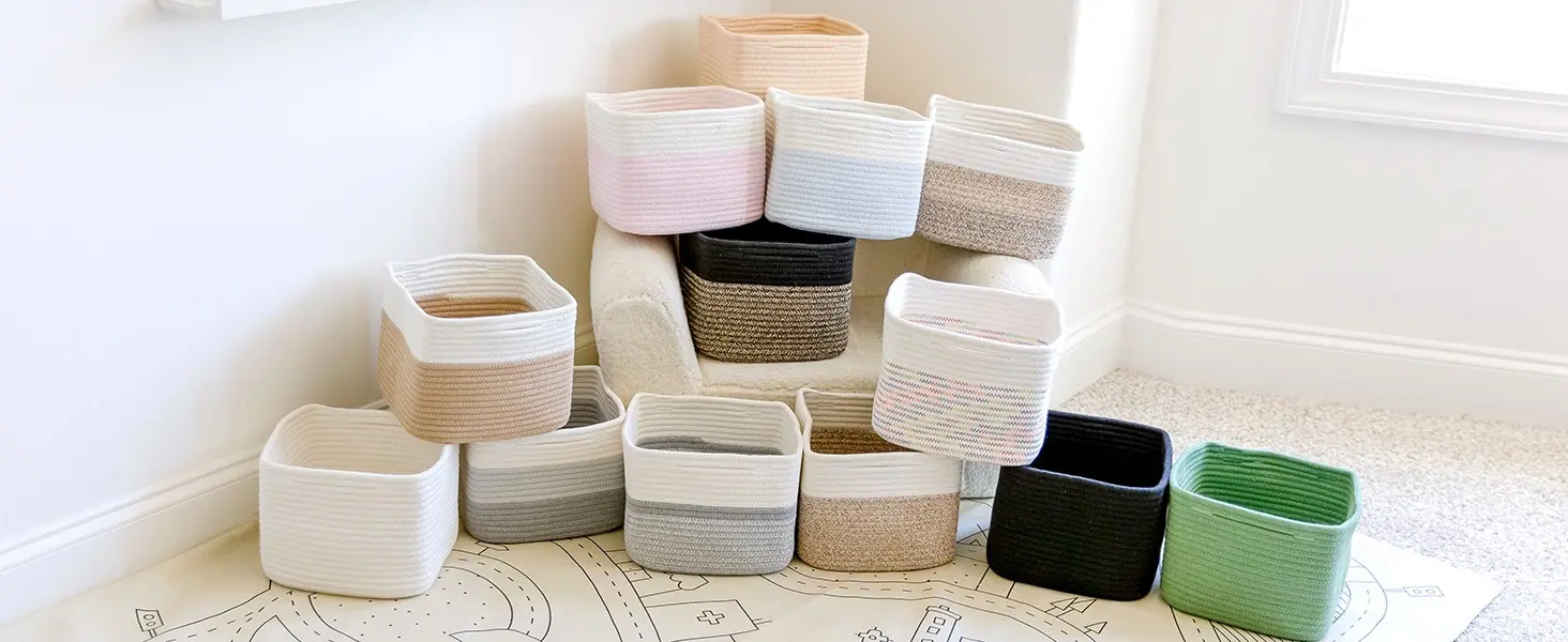 basket 9x9 storage cubes 9 inch storage bins baskets for organizing small woven basket decorative