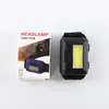 Mini lanterna de cabeça LED COB3A transfronteiriça pequena para camping ao ar livre, caminhada, ciclismo noturno, pesca, plástico com lanterna de cabeça