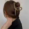 Para cabelos grossos, presilha de tubarão acrílica da moda, presilha de cabelo francesa fofa em formato de coração, presilha de garra com laço elegante para mulheres