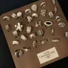 Anillo de Perlas de Imitación de Alta Gama para Mujer, Exquisito y Lujoso Anillo Abierto de Malla Floral, Estilo de Nicho de Moda para el Dedo Índice