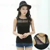 Chaleco de encaje de doble cara de primavera y verano para mujer, ropa exterior, camisola modal, cuello en V, camisola básica interior, Algodón