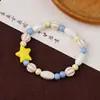 Pulsera de Cerámica con Diseño de Nicho, Sensación de Alta Gama, Dulce y Versátil, Artística, Sencilla, Fresca, Pulsera Serie Océano para Mujer