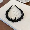 Faixa de Cabelo de Dentes Antiderrapante com Bolinhas de Cano Alto, Faixa de Cabelo da Nova Onda da Moda, Versátil para Lavar o Rosto e Sair, Acessório de Cabelo Feminino