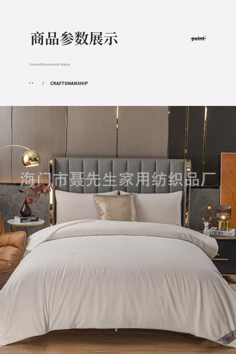 白色磨毛蚕丝被
