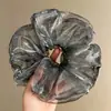 Scrunchie Grande de Malla con Pedrería Estilo Coreano Cielo Estrellado Elegante de Alta Gama Goma para el Cabello Nuevo Accesorio para Peinados 2026